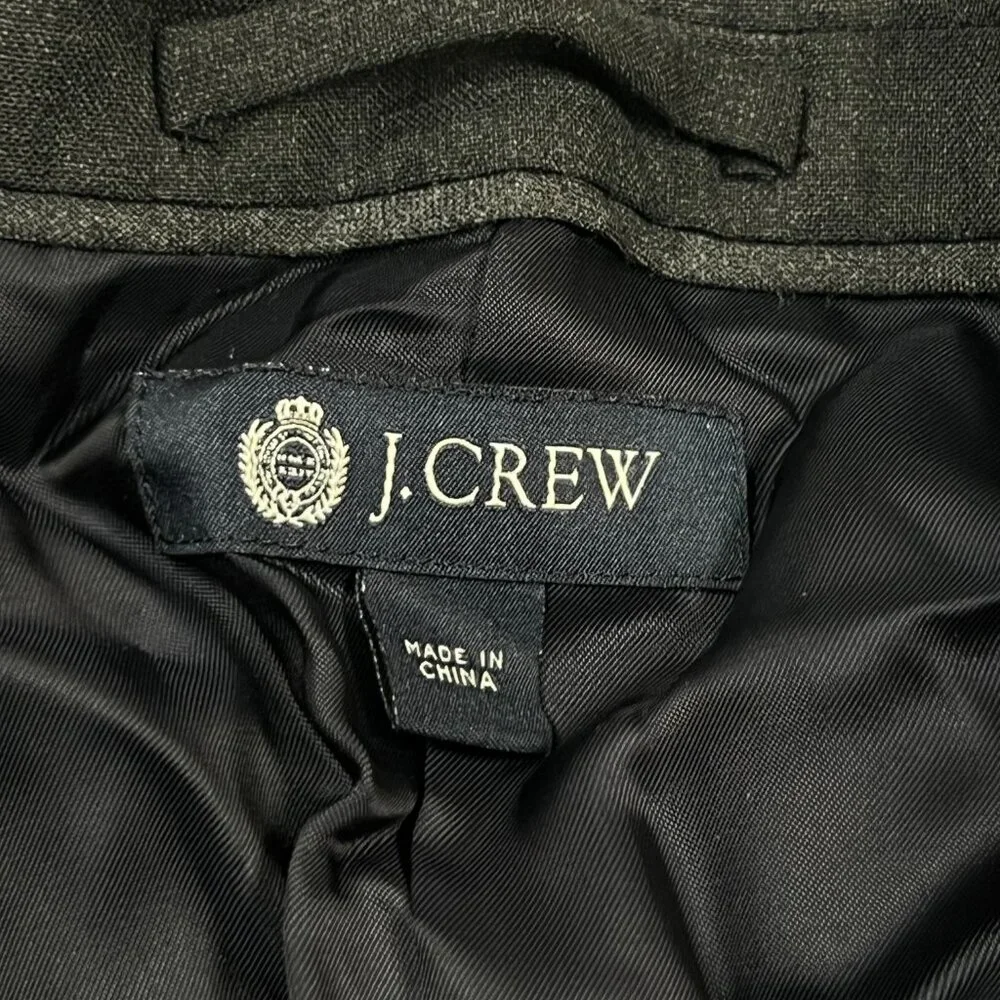 J Crew Aldridge Loro‎ Piana Super 120 Suit Jacket Mens 40S Gray